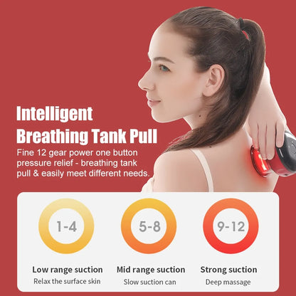 Smart Cupping Massager with Red Light